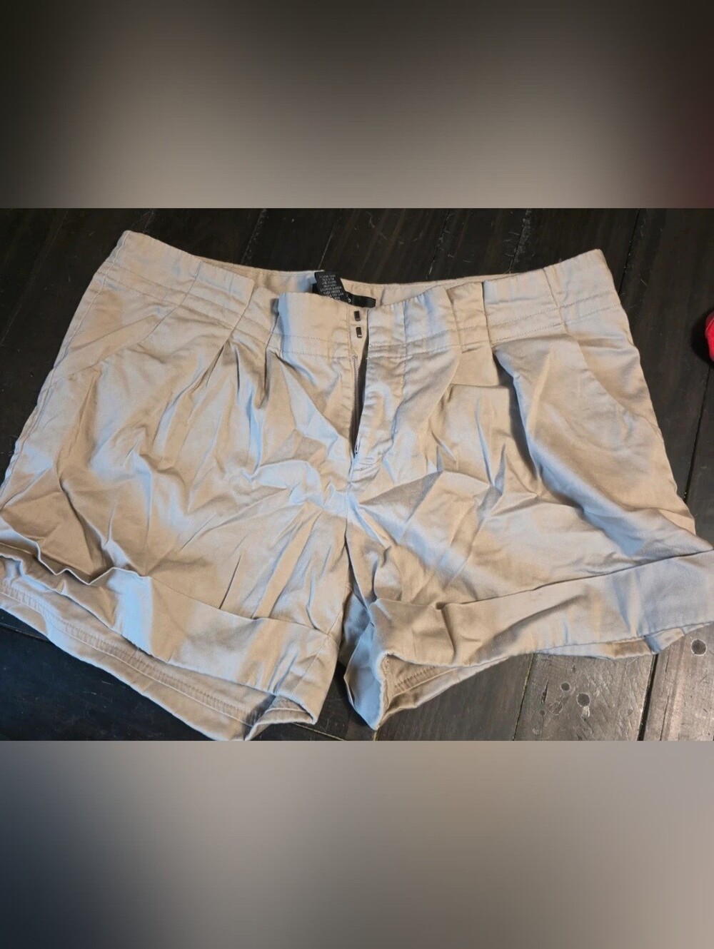Mossimo Supply Co. Women's Flat-Front Shorts in Light Tan